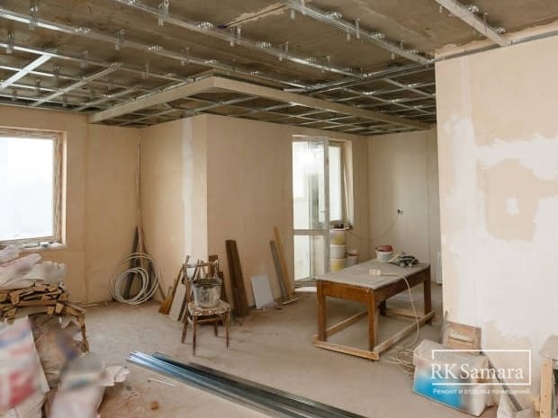 Квартира в новостройке во время капитального ремонта в Самаре